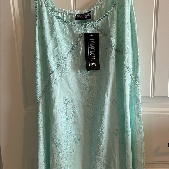 HolyClothing Dresses & Skirts - Aqua Embroidered Dress Holyclothibg